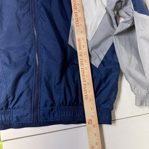 Vtg 90s New York Yankees MLB Starter Full Zip Windbreaker Light Jacket Men L EUC - Picture 9 of 12